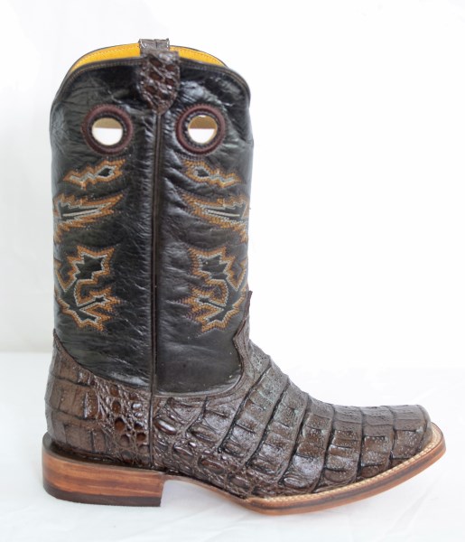 Dustin Mens Brown Square Toe Cowboy Boots