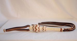Brown & Beige Leather Quirt