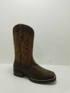 Rudel Mens Ranch Porto Chocolate Square Toe Cowboy Boots